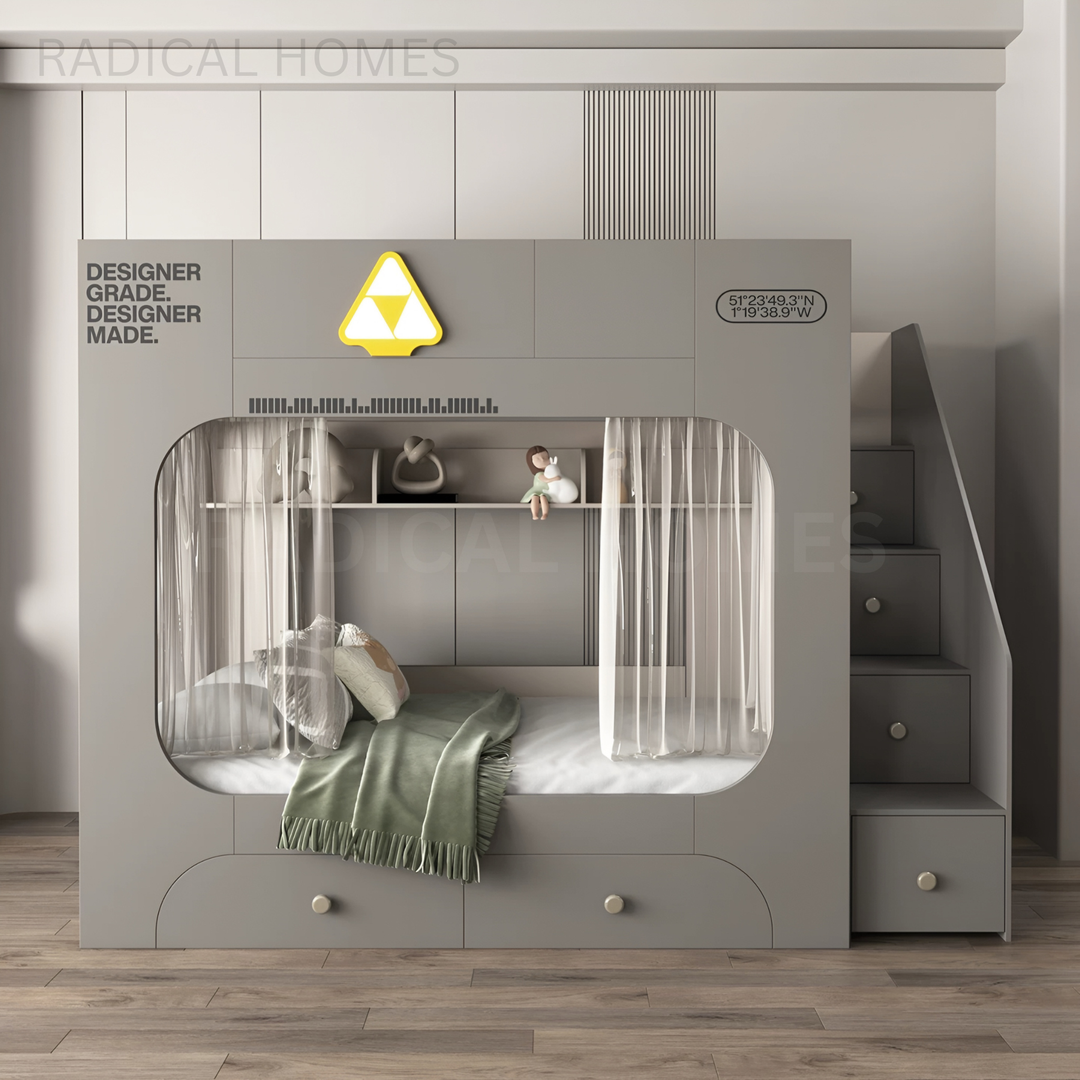 KELVORA Modern Double Decker Bedframe - Radical Homes Singapore