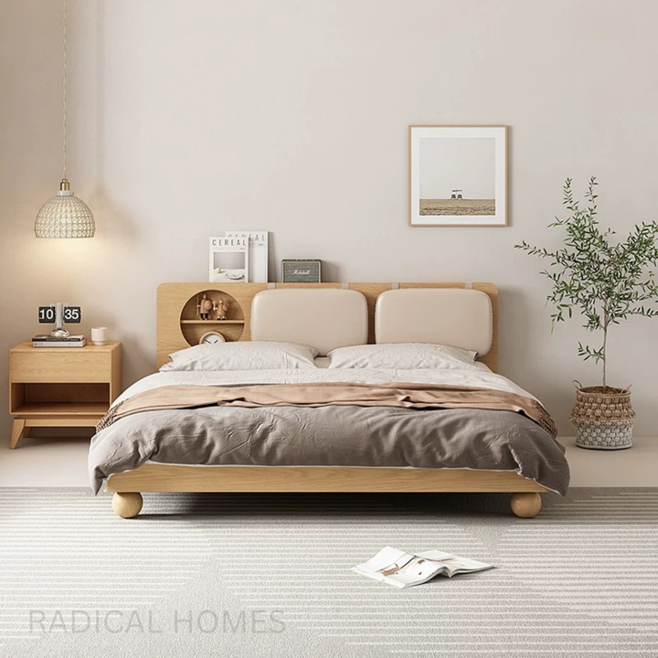 ETHALS Japandi Solid Wood Bedframe - Radical Homes Singapore