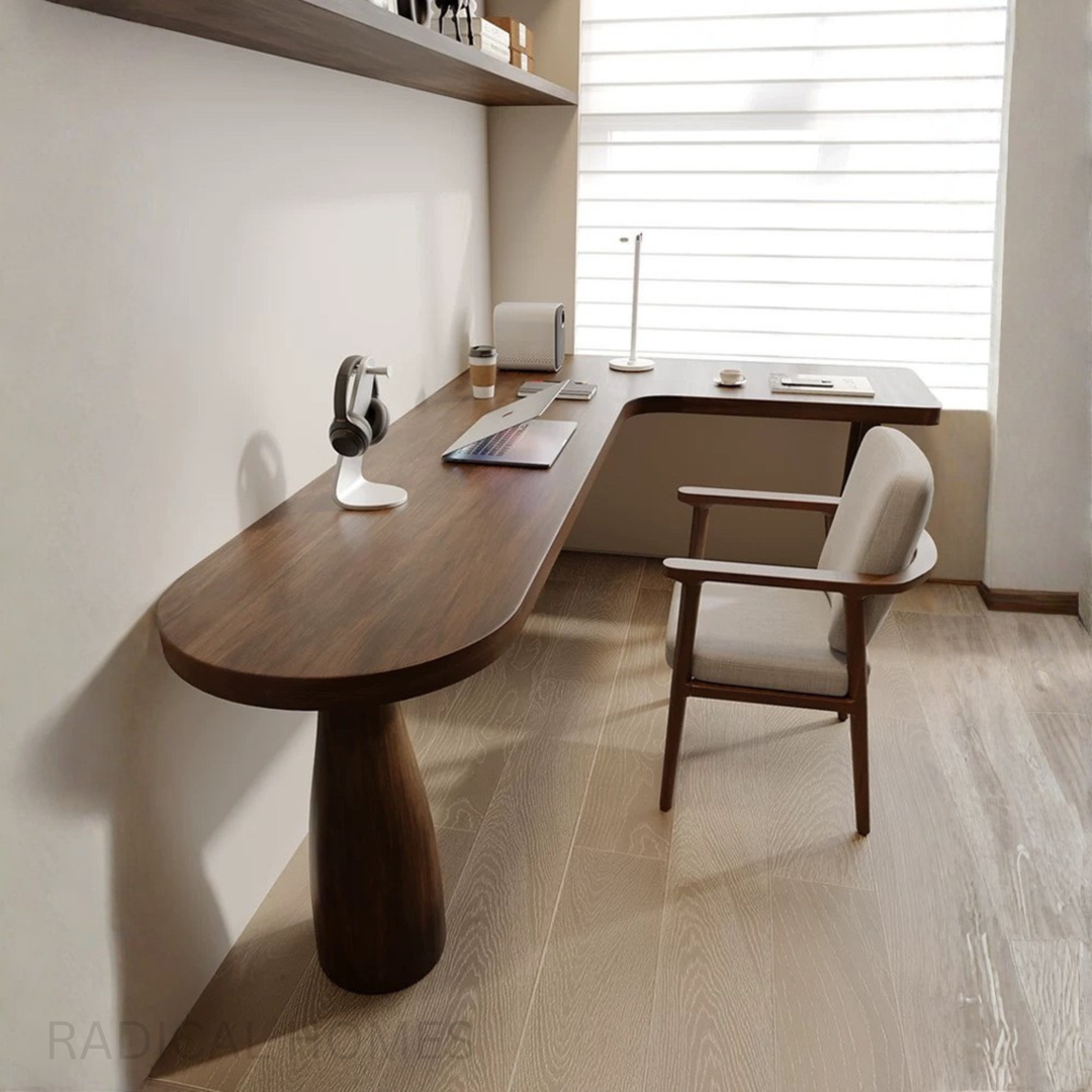 LENTO Solid Pine Wood Study Table