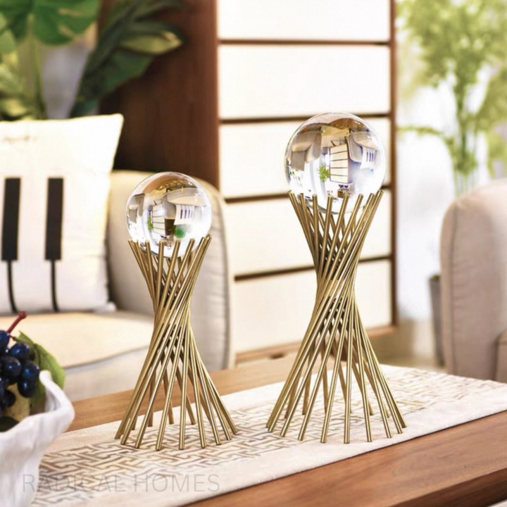 SMITHE Crystal Ball Gold Ornament - Radical Homes Singapore