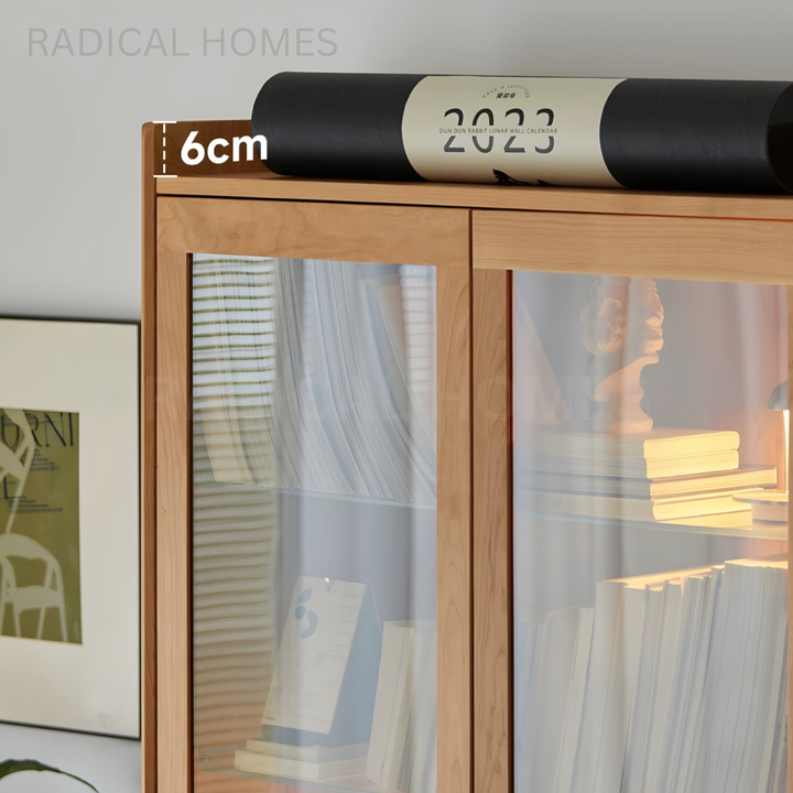 MAUI Modern Solid Wood Display Cabinet - Radical Homes Singapore