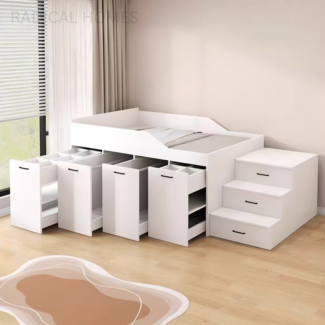 VELCORA Modern Multipurpose Storage Bedframe - Radical Homes Singapore