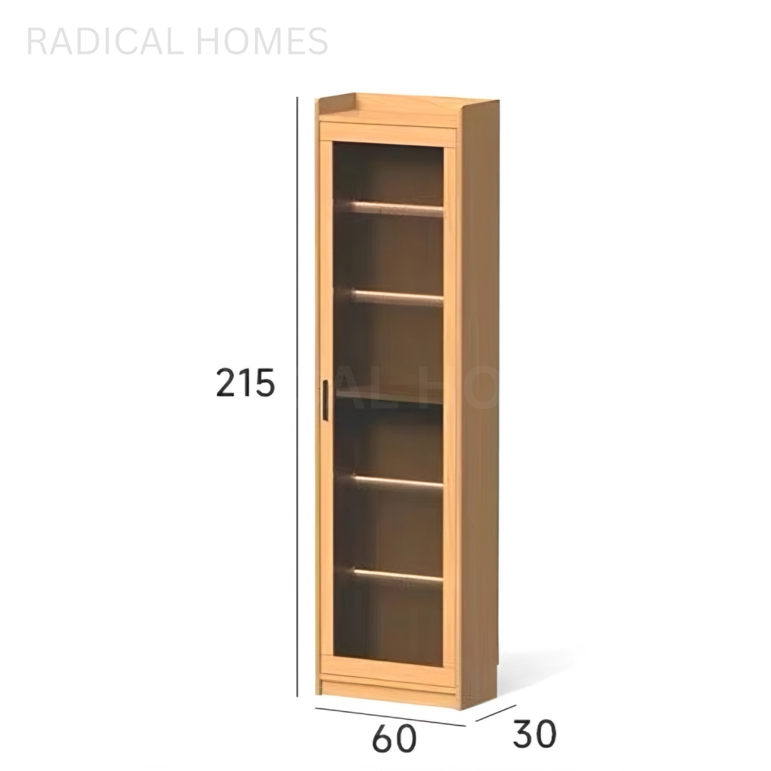 MAUI Modern Solid Wood Display Cabinet - Radical Homes Singapore