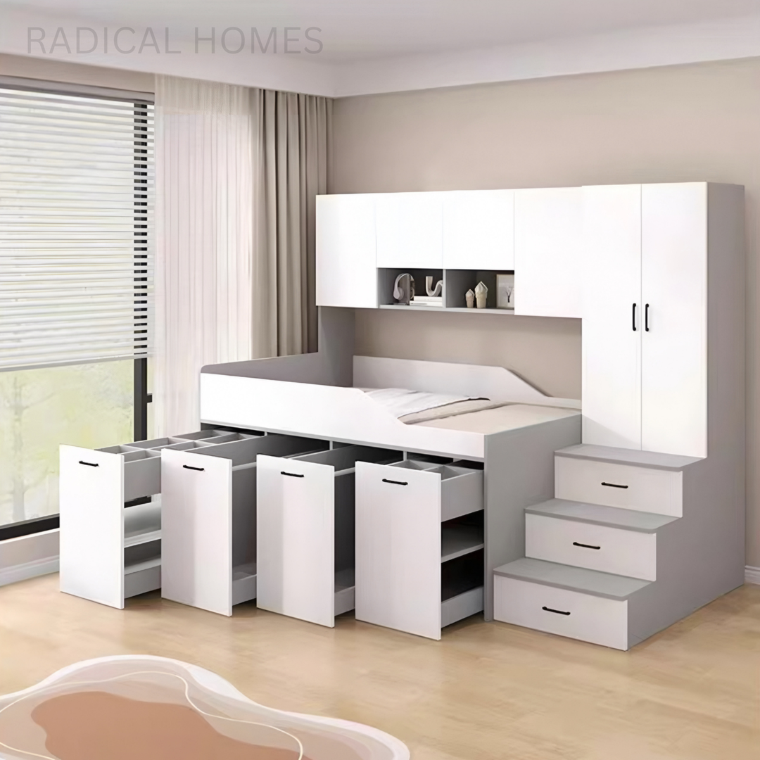 VELCORA Modern Multipurpose Storage Bedframe - Radical Homes Singapore