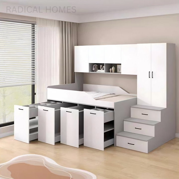 VELCORA Modern Multipurpose Storage Bedframe - Radical Homes Singapore