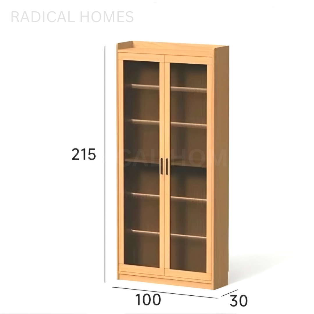 MAUI Modern Solid Wood Display Cabinet - Radical Homes Singapore