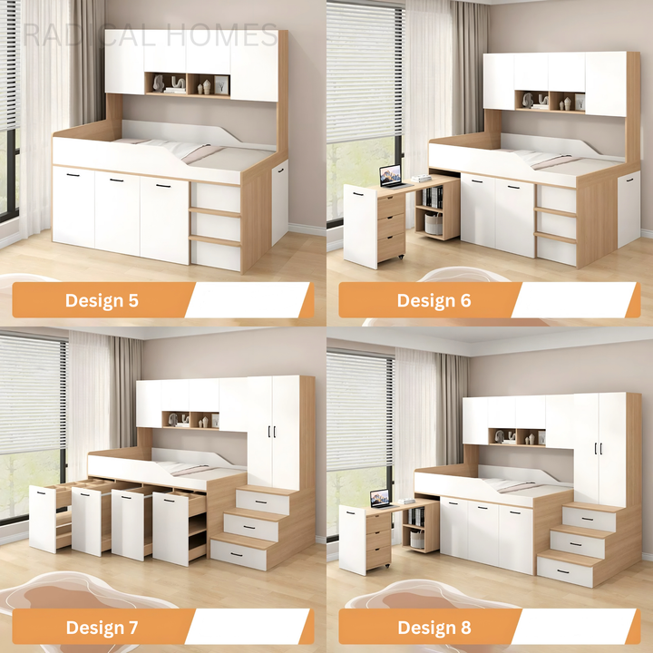VELCORA Modern Multipurpose Storage Bedframe - Radical Homes Singapore