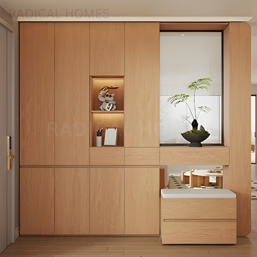 MARDIE Modern Shoe Cabinet With Console Table