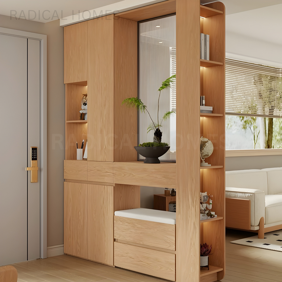MARDIE Modern Shoe Cabinet With Console Table