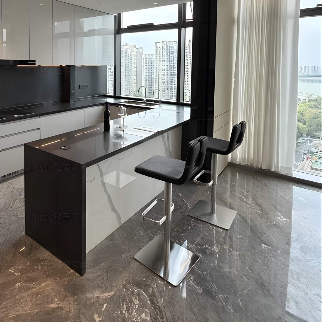 ARTYLIS Modern Leather Bar Stool