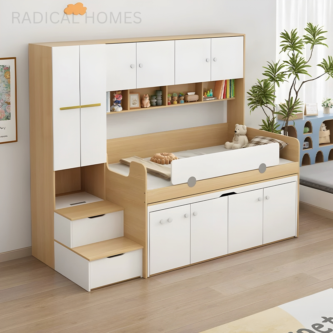 ARVION Modern Multipurpose Storage Bedframe - Radical Homes Singapore