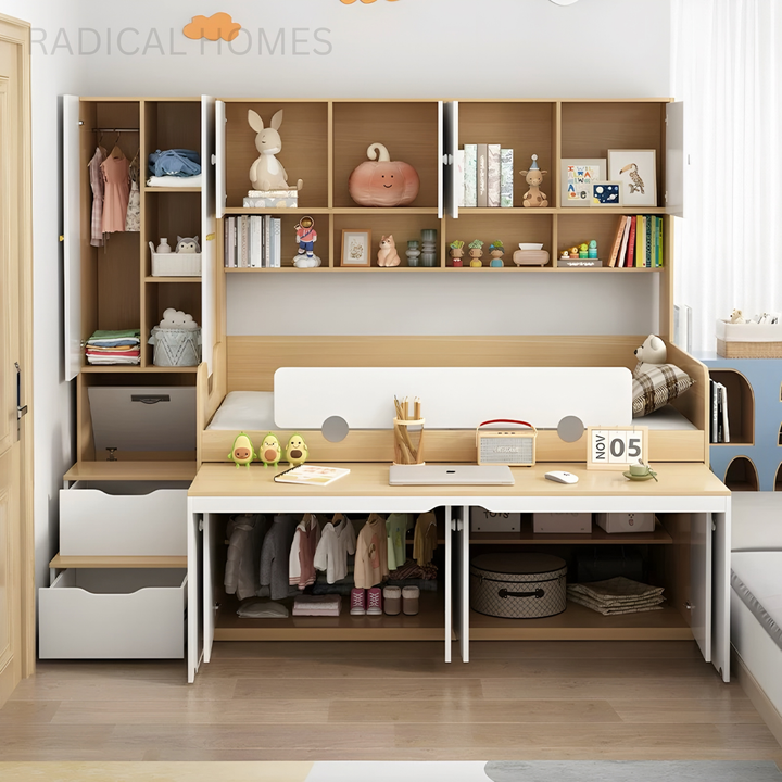 ARVION Modern Multipurpose Storage Bedframe - Radical Homes Singapore