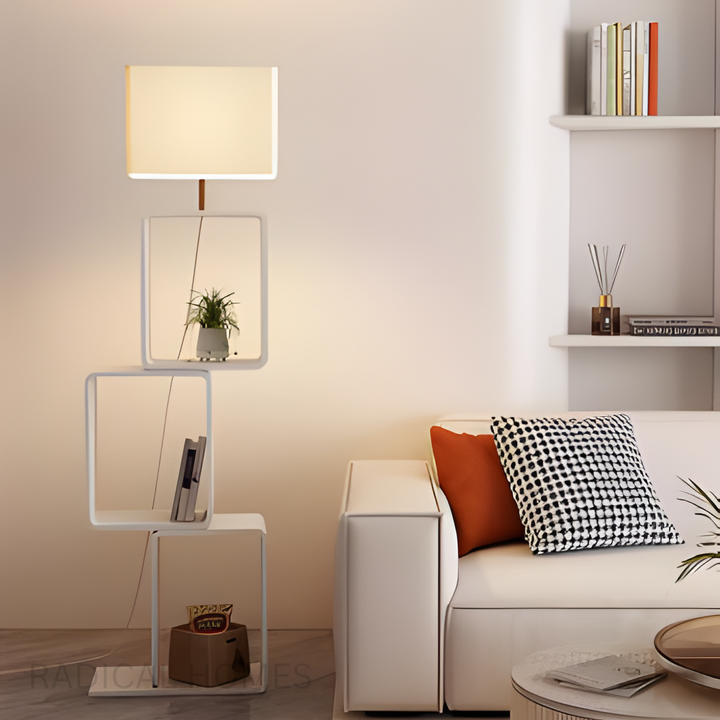 QUADRA Minimalist Storage Floor Lamp