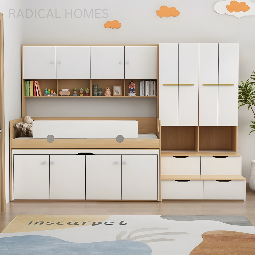 ARVION Modern Multipurpose Storage Bedframe - Radical Homes Singapore