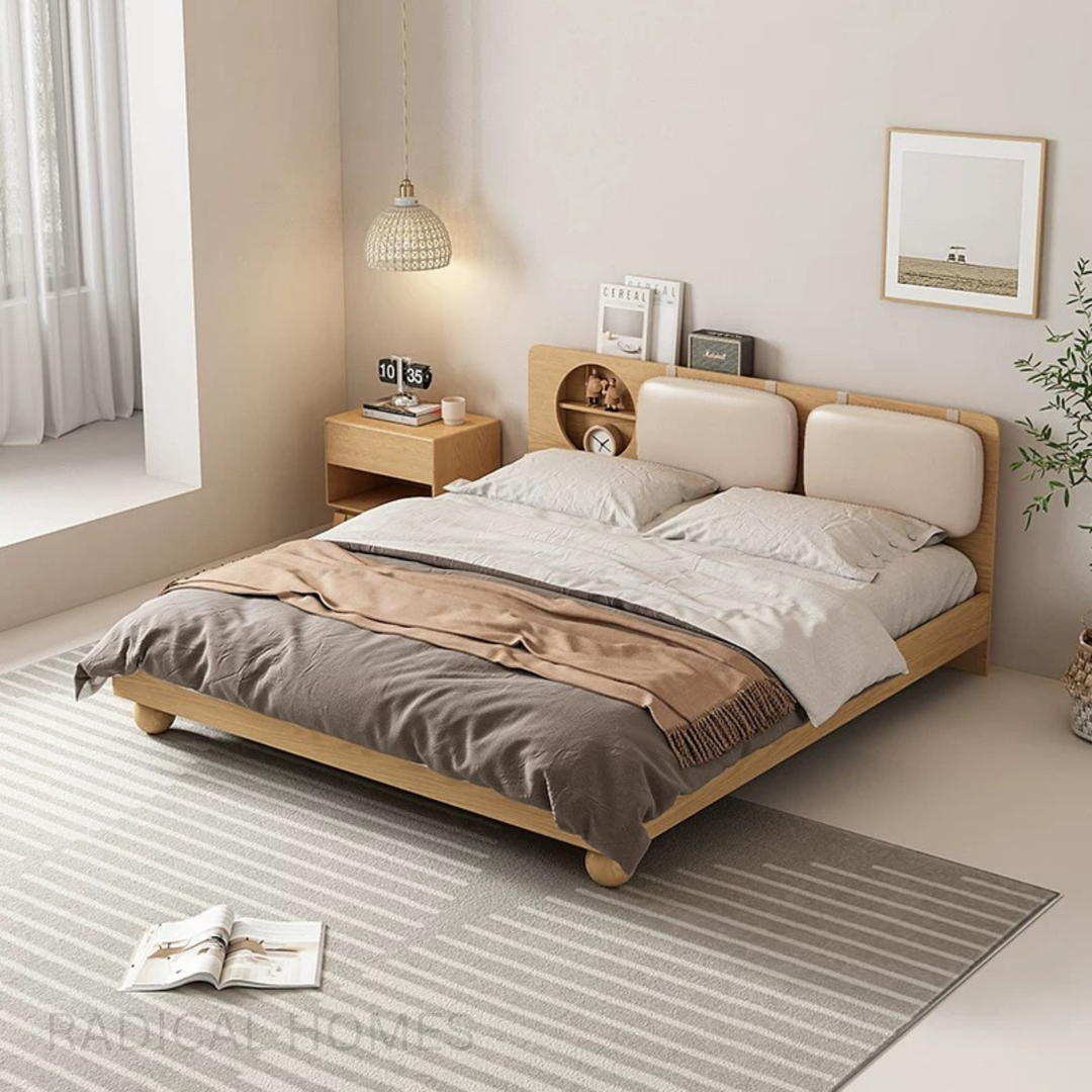 ETHALS Japandi Solid Wood Bedframe - Radical Homes Singapore