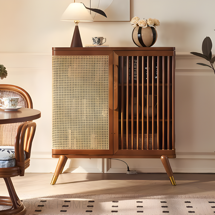 ARZIA Rustic Rattan Sideboard