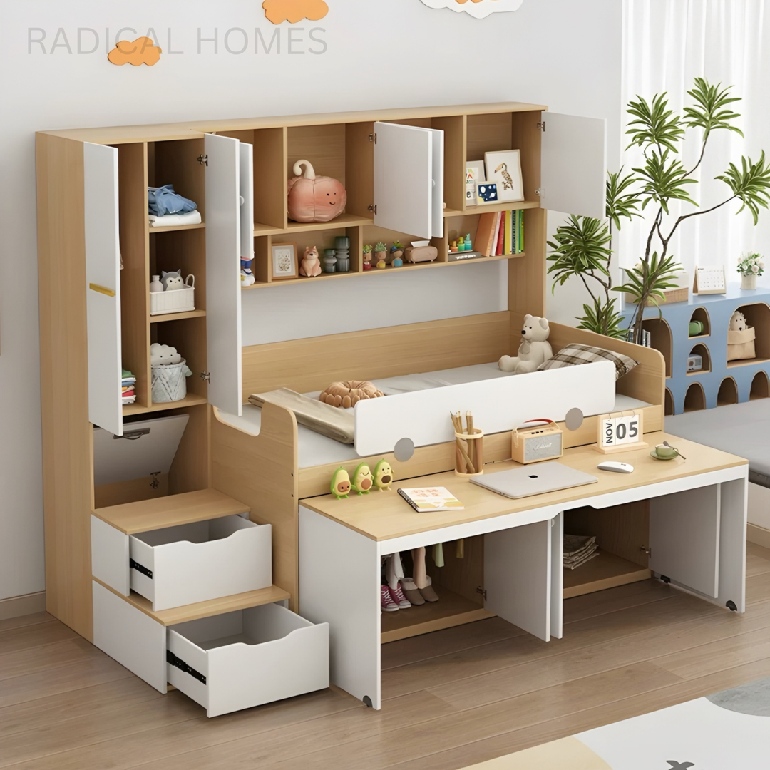 ARVION Modern Multipurpose Storage Bedframe - Radical Homes Singapore