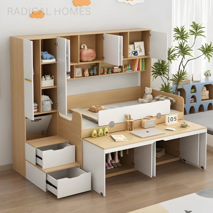 ARVION Modern Multipurpose Storage Bedframe - Radical Homes Singapore