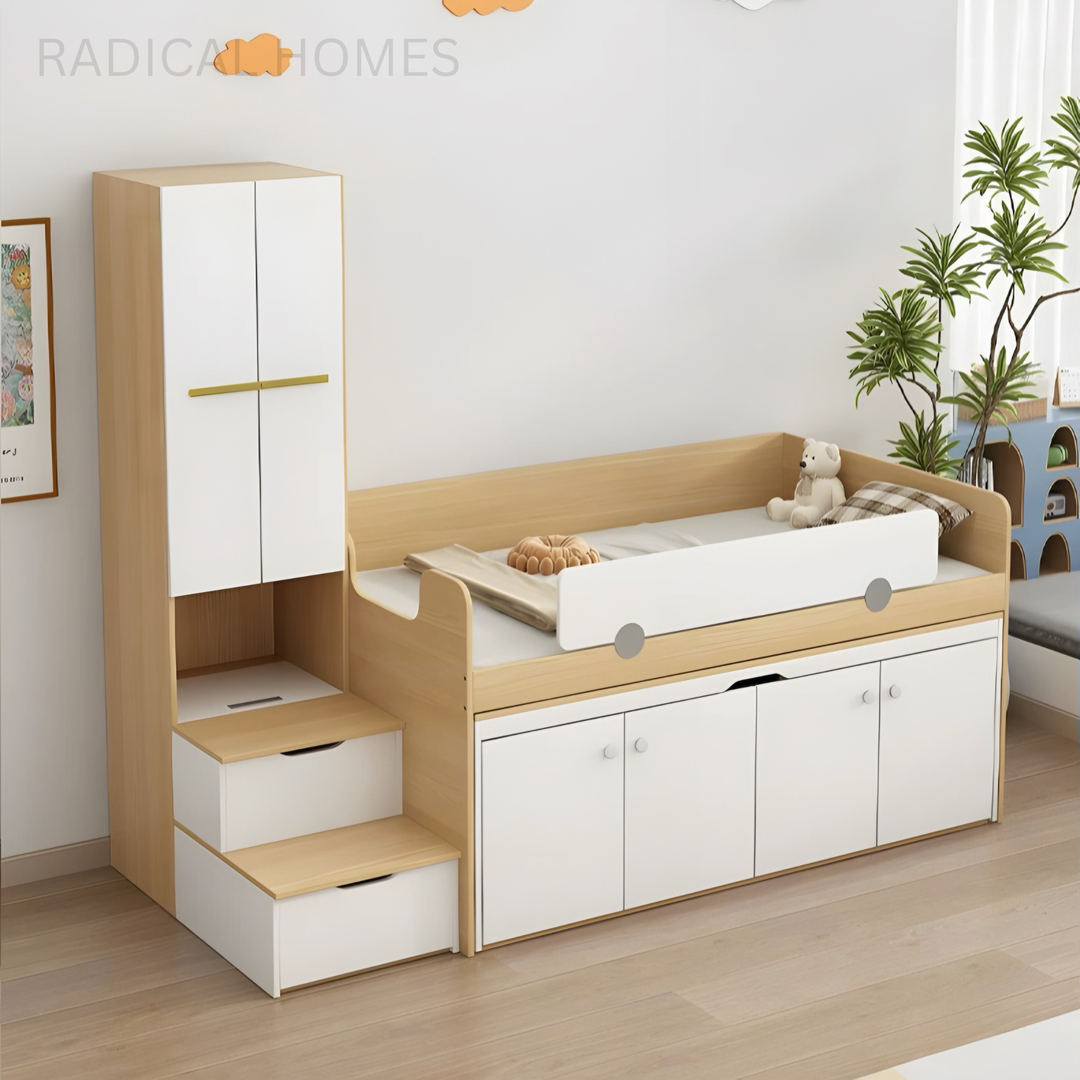 ARVION Modern Multipurpose Storage Bedframe - Radical Homes Singapore
