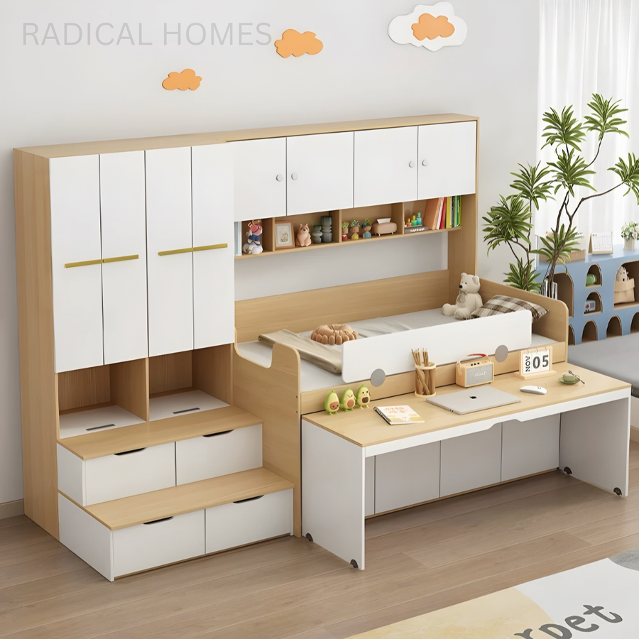 ARVION Modern Multipurpose Storage Bedframe - Radical Homes Singapore