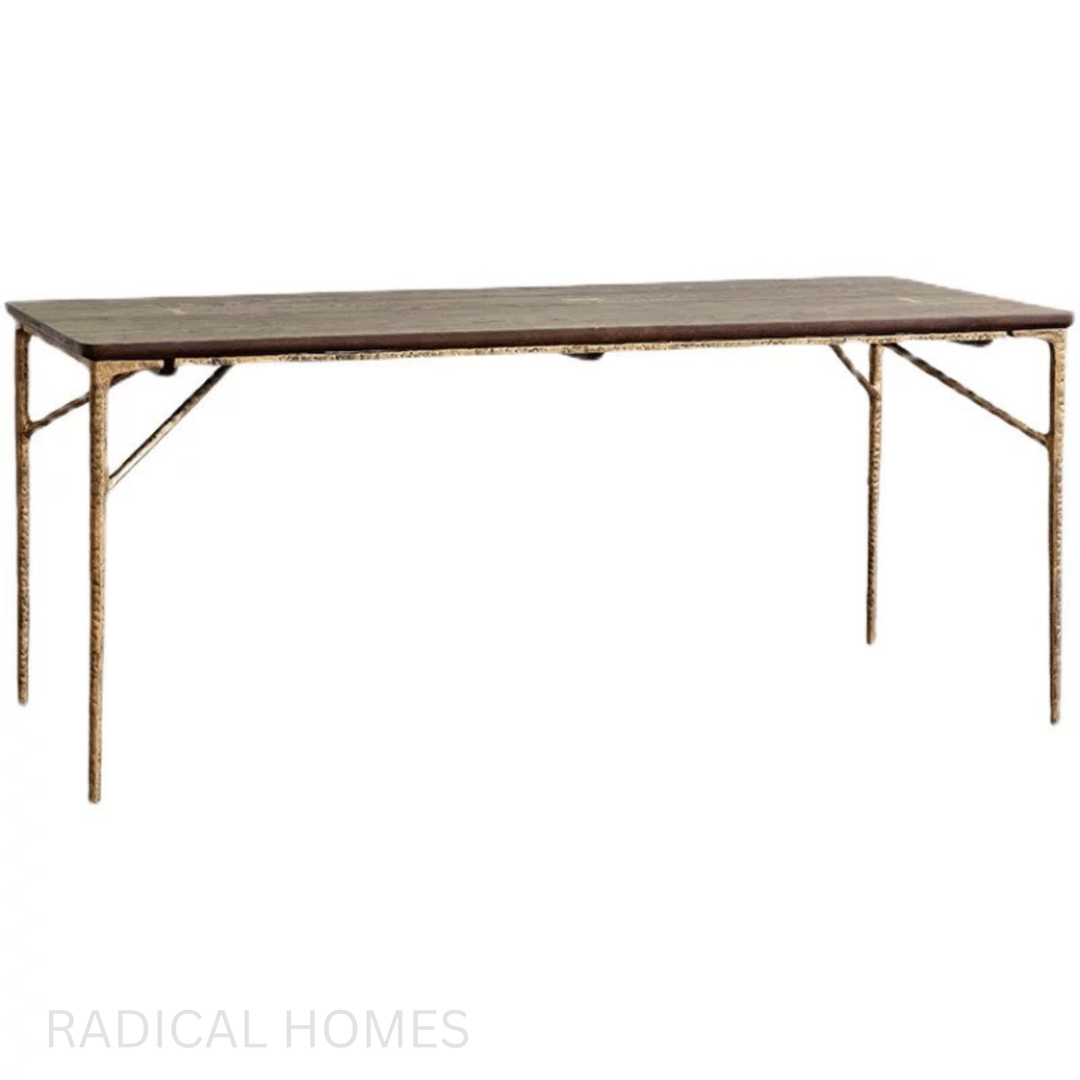WALNOS Mid Century Solid Wood Dining Table - Radical Homes Singapore