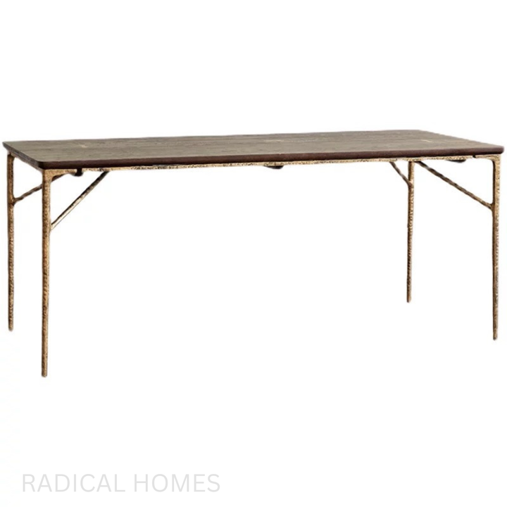WALNOS Mid Century Solid Wood Dining Table - Radical Homes Singapore