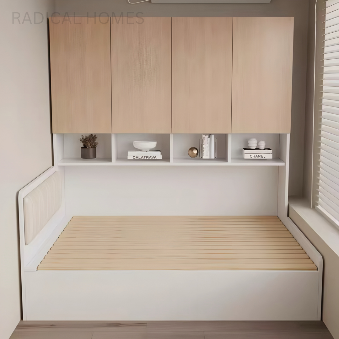 VARELON Modern Storage Bedframe - Radical Homes Singapore