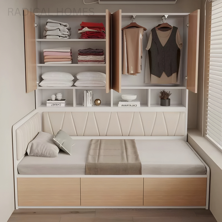 VARELON Modern Storage Bedframe - Radical Homes Singapore