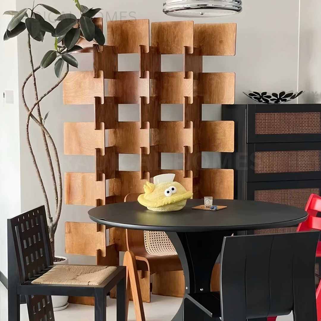 CRISS Modern Solid Wood Partition - Radical Homes Singapore