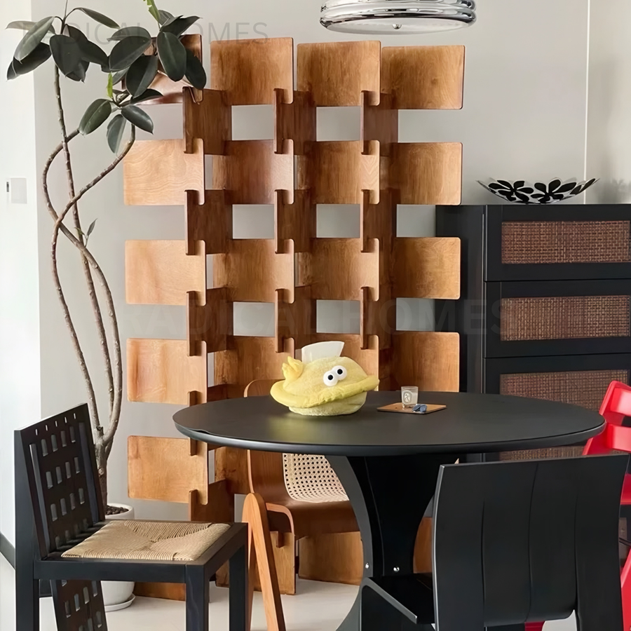 CRISS Modern Solid Wood Partition - Radical Homes Singapore