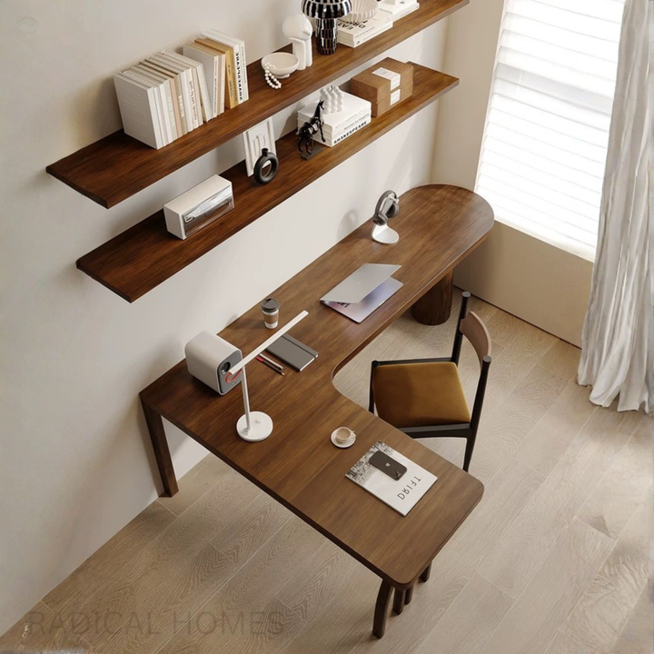 LENTO Solid Pine Wood Study Table