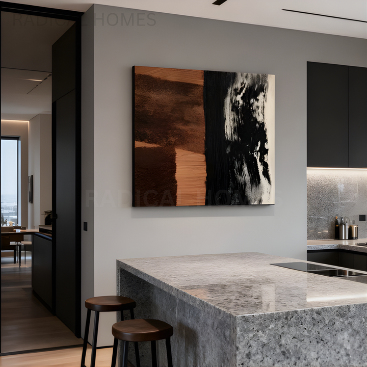 YAN Pure Hand-Painted Oil Painting - Radical Homes Singapore