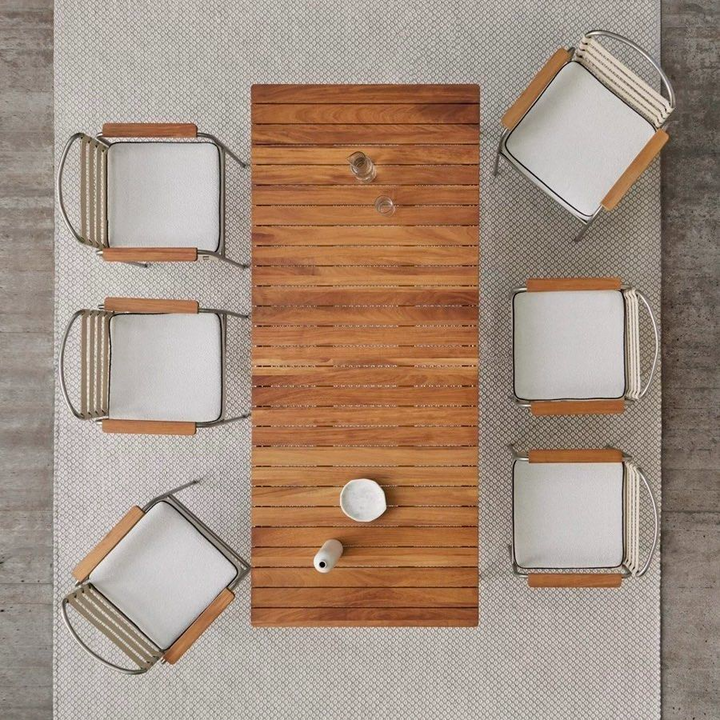 GREU Modern Outdoor Teak Wood Table