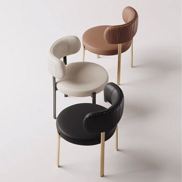 AREKEL Modern Leather Dining Chair