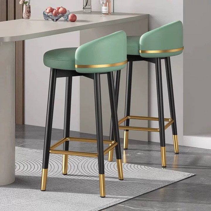 MEFUS Modern Leather Bar Stool