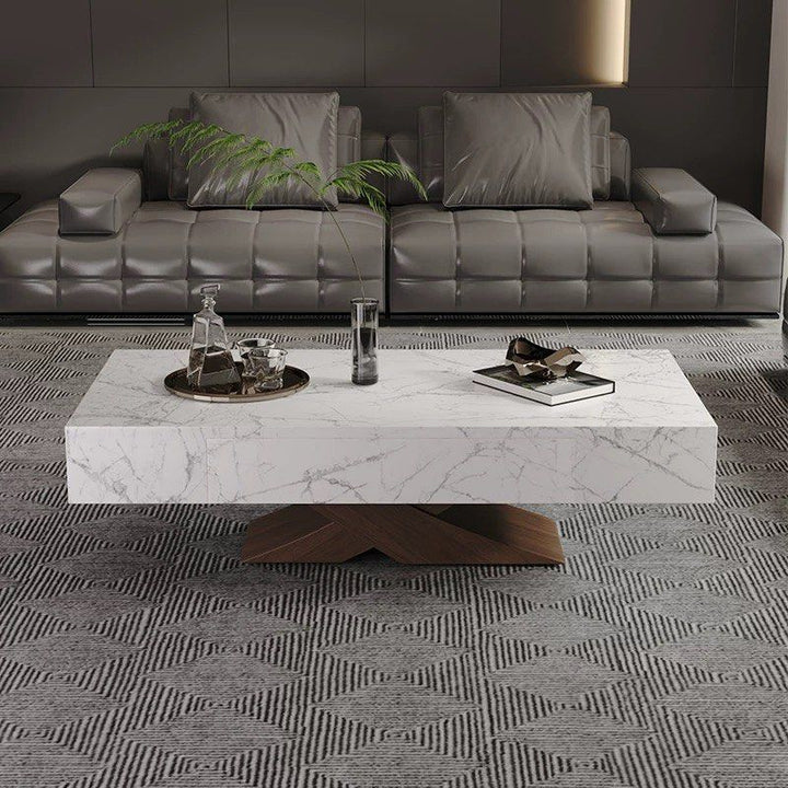 QIEN Modern Sintered Stone Coffee Table
