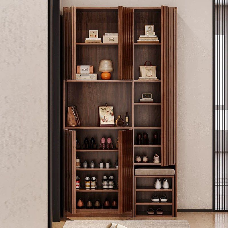 ADIA Modern Solid Wood Storage Shoe Cabinet