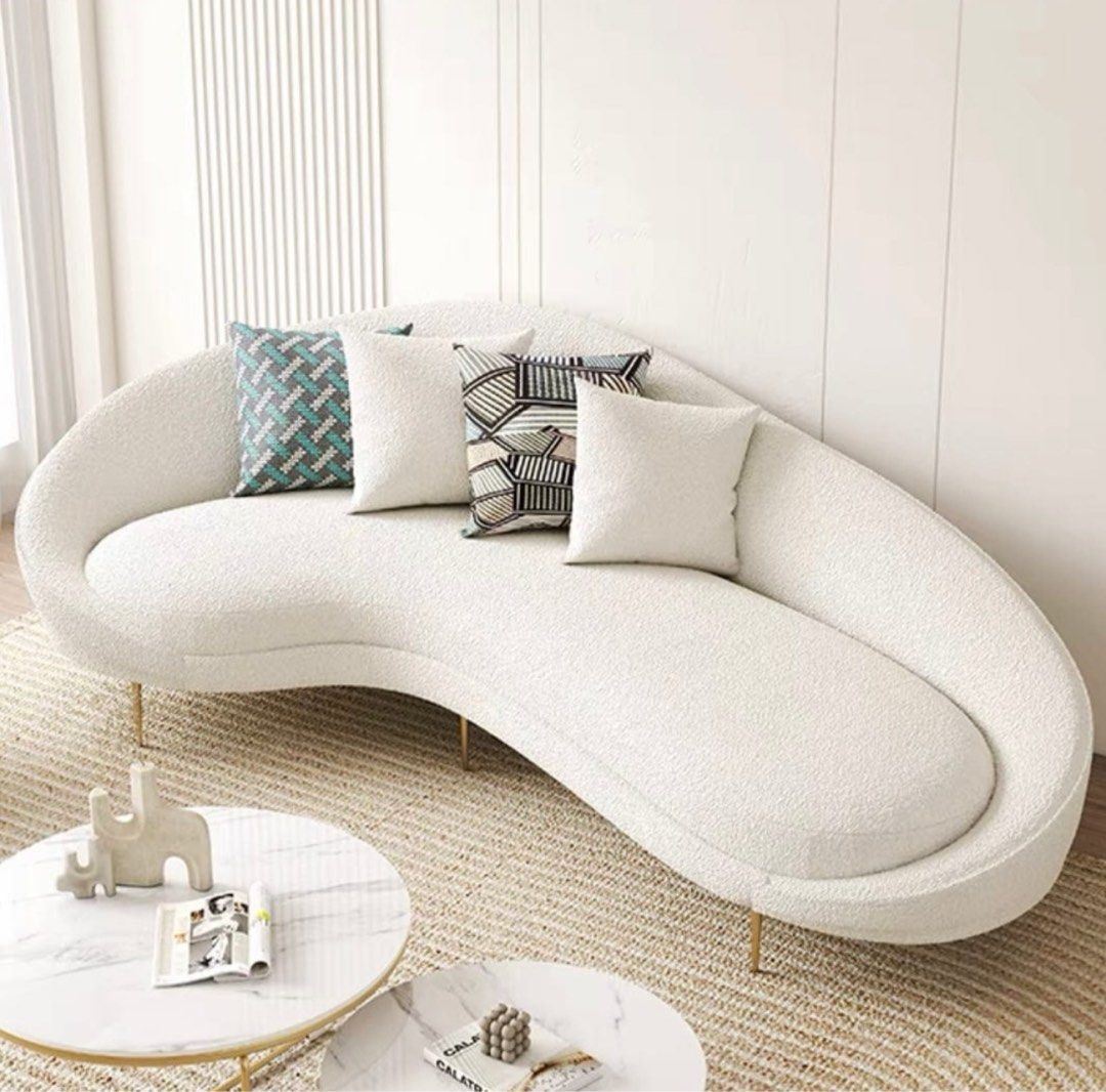 BETH Modern Curve Sofa