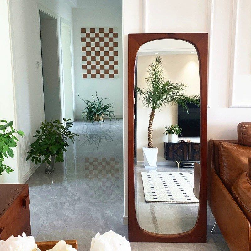 JAOE Modern Solid Wood Full Length Mirror