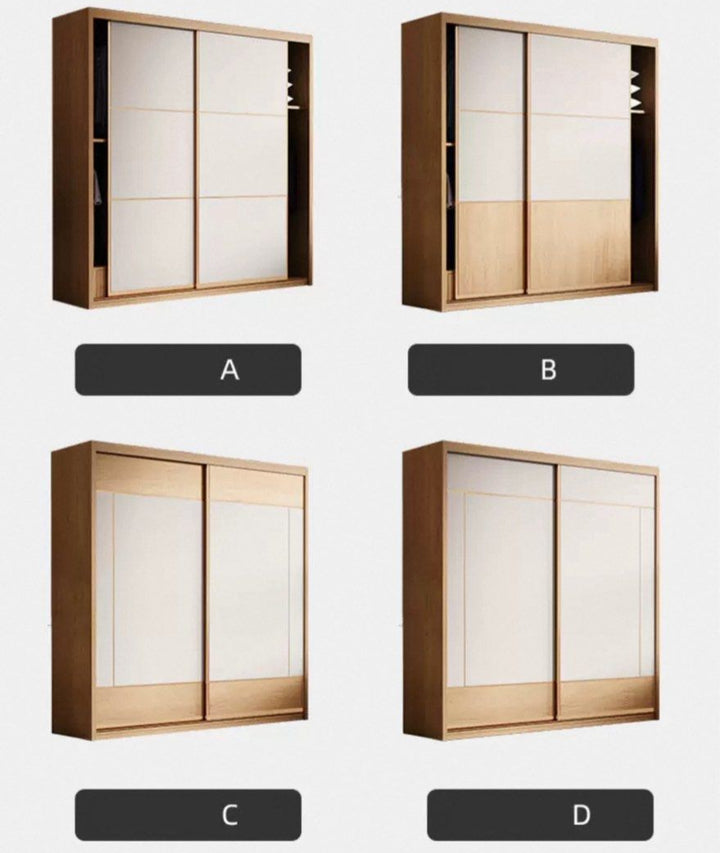 GORO Japandi Solid Wood Wardrobe