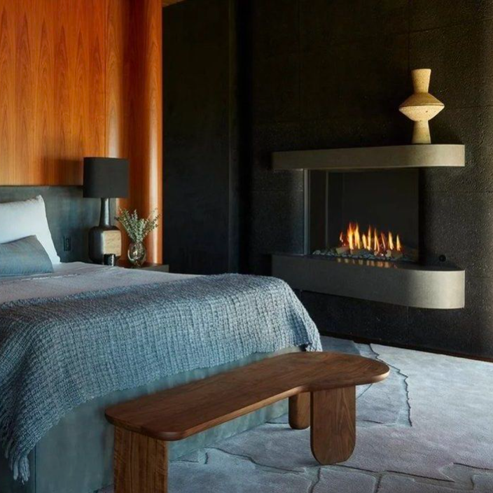 VERLY Walnut Wood Bench