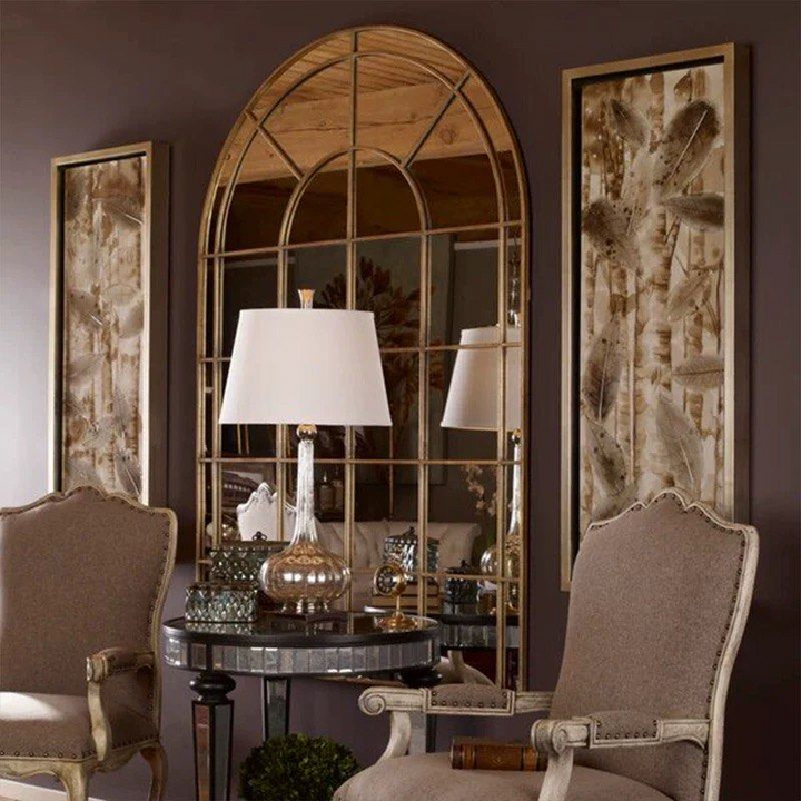 BEUL Vintage Arch Window Wall Mirror - Radical Homes Singapore