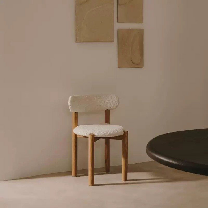 BEVINY Modern Boucle Dining Chair