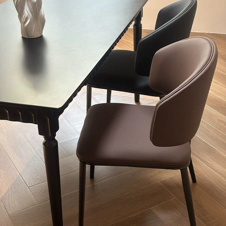 GEOS Modern Scratch Proof Leather Dining Chair - Radical Homes Singapore