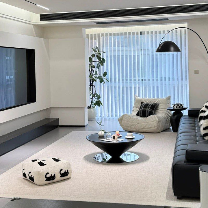 KESSILO Modern Round Coffee Table