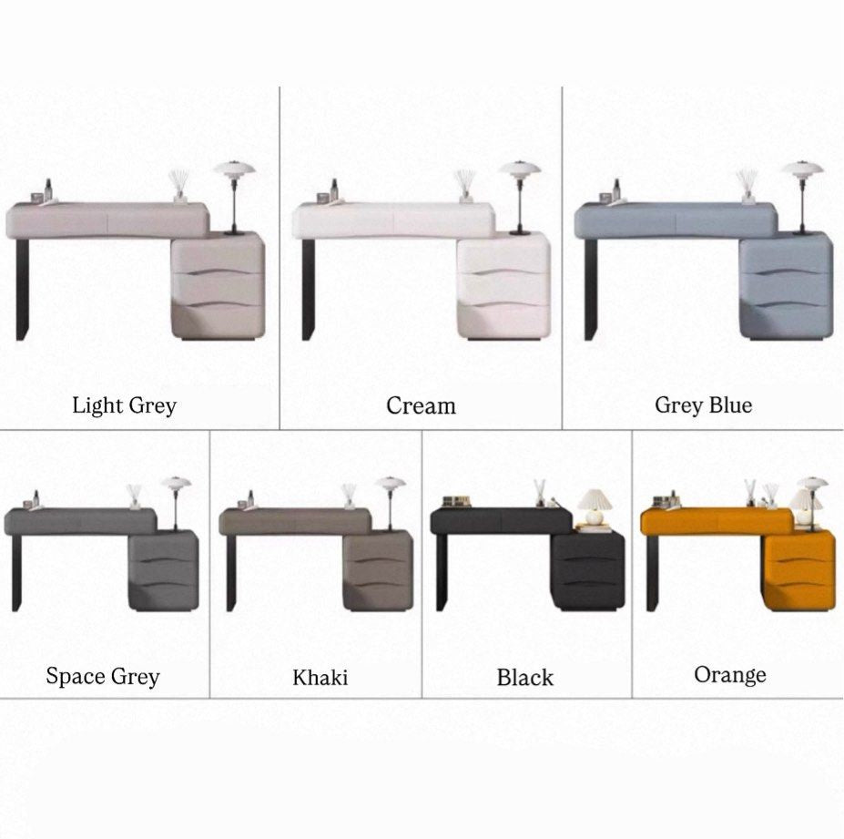 ALLE Modern Leather Vanity Table