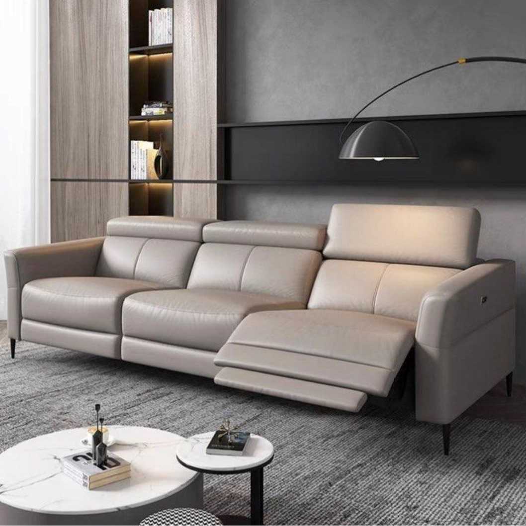 AUTORA Sectional Electric Recliner Leather Sofa