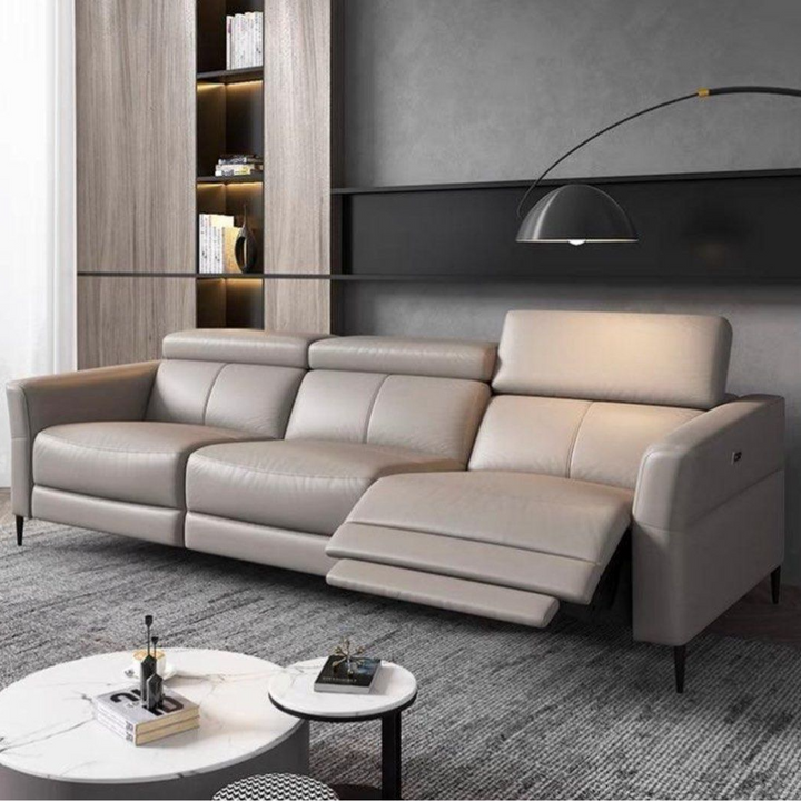 AUTORA Sectional Electric Recliner Leather Sofa
