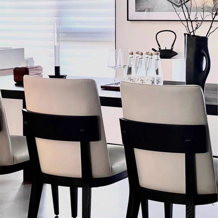LUJO Modern Leather Dining Chair