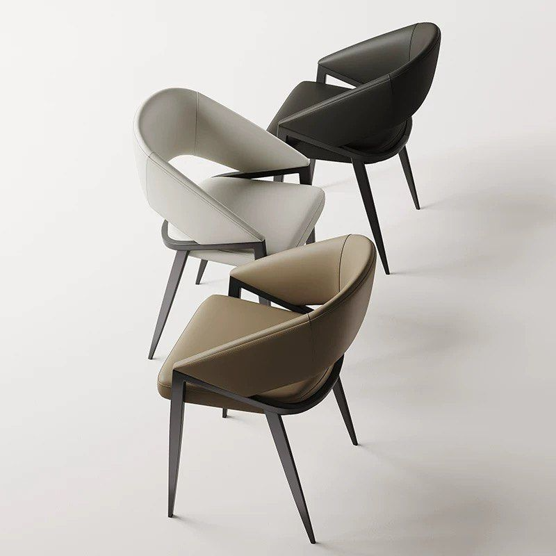 MOKIERA Modern Leather Dining Chair - Radical Homes Singapore